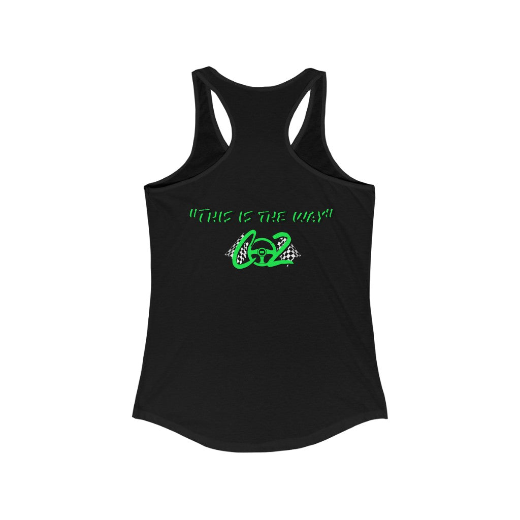 Moore Powaaa Baby Yoda Women's Racerback Tank