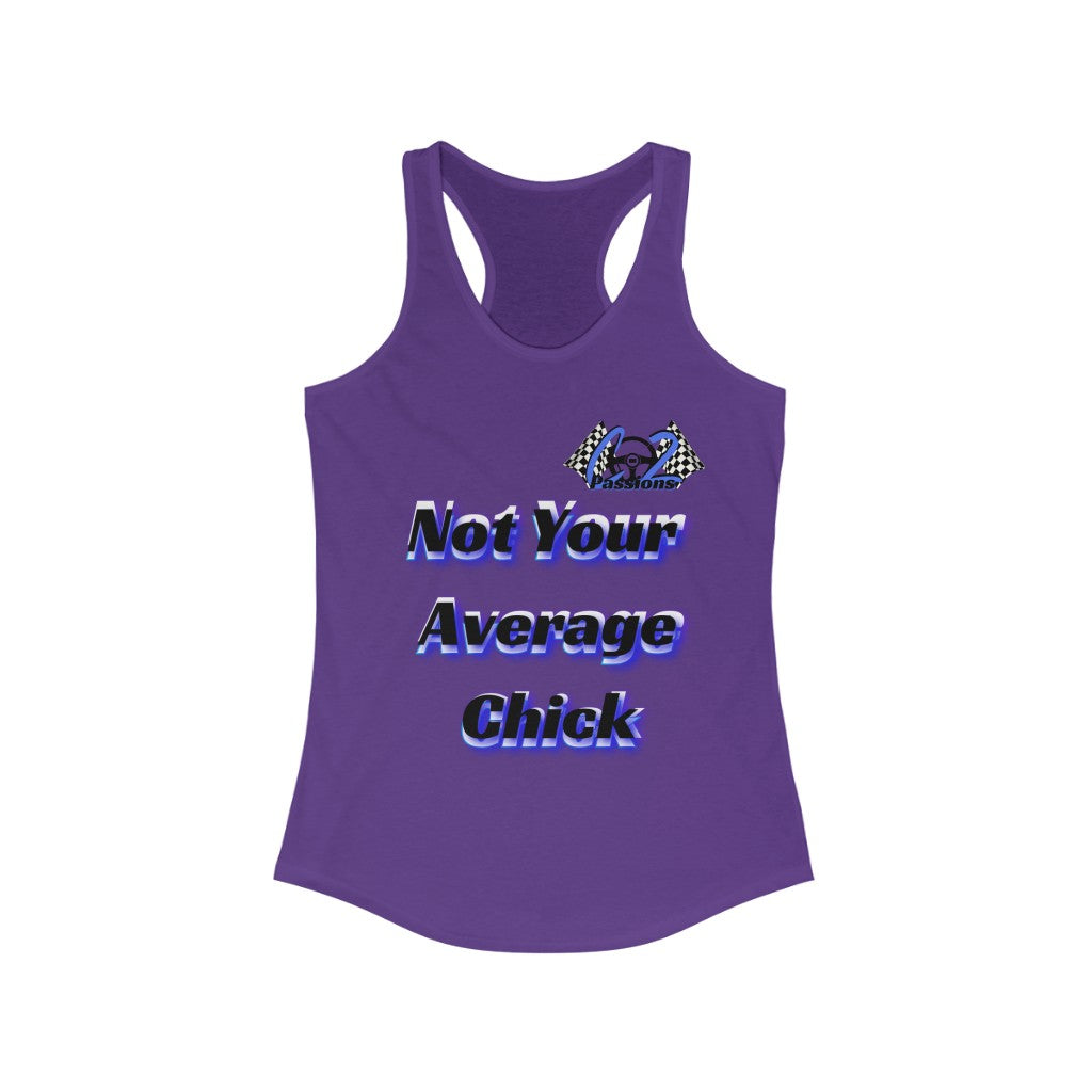 NOT YOUR AVERAGE FEMALE Racerback Tank