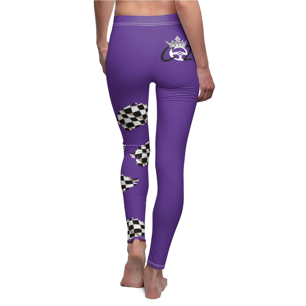 Racing Queen In Purple Co2Passions™️ Women's Leggings