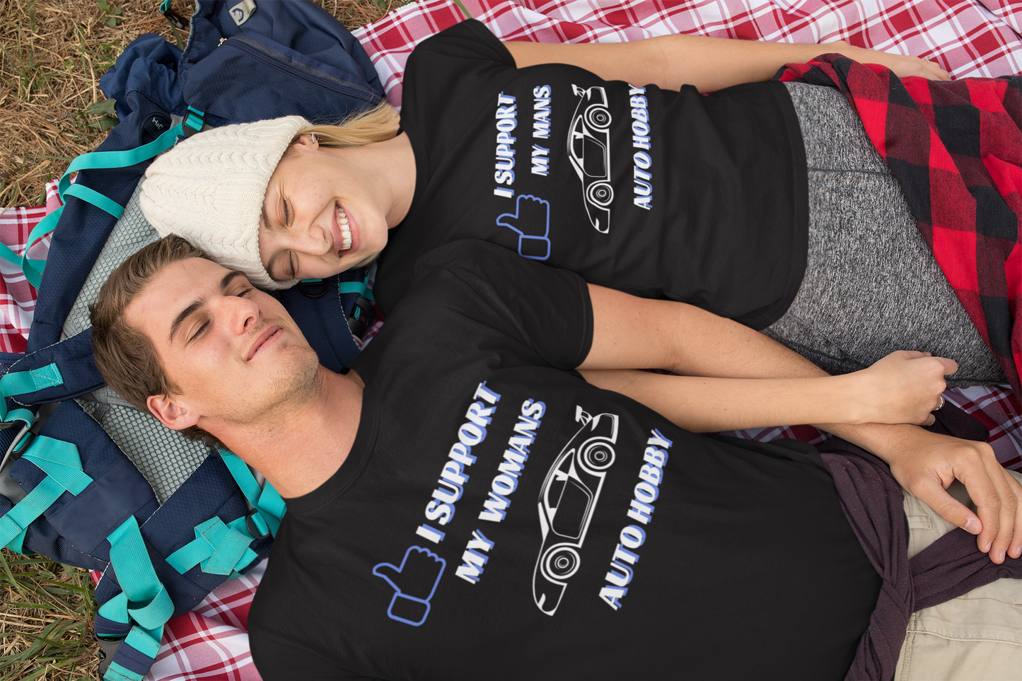 I SUPPORT MY WOMANS AUTO HOBBY Tee