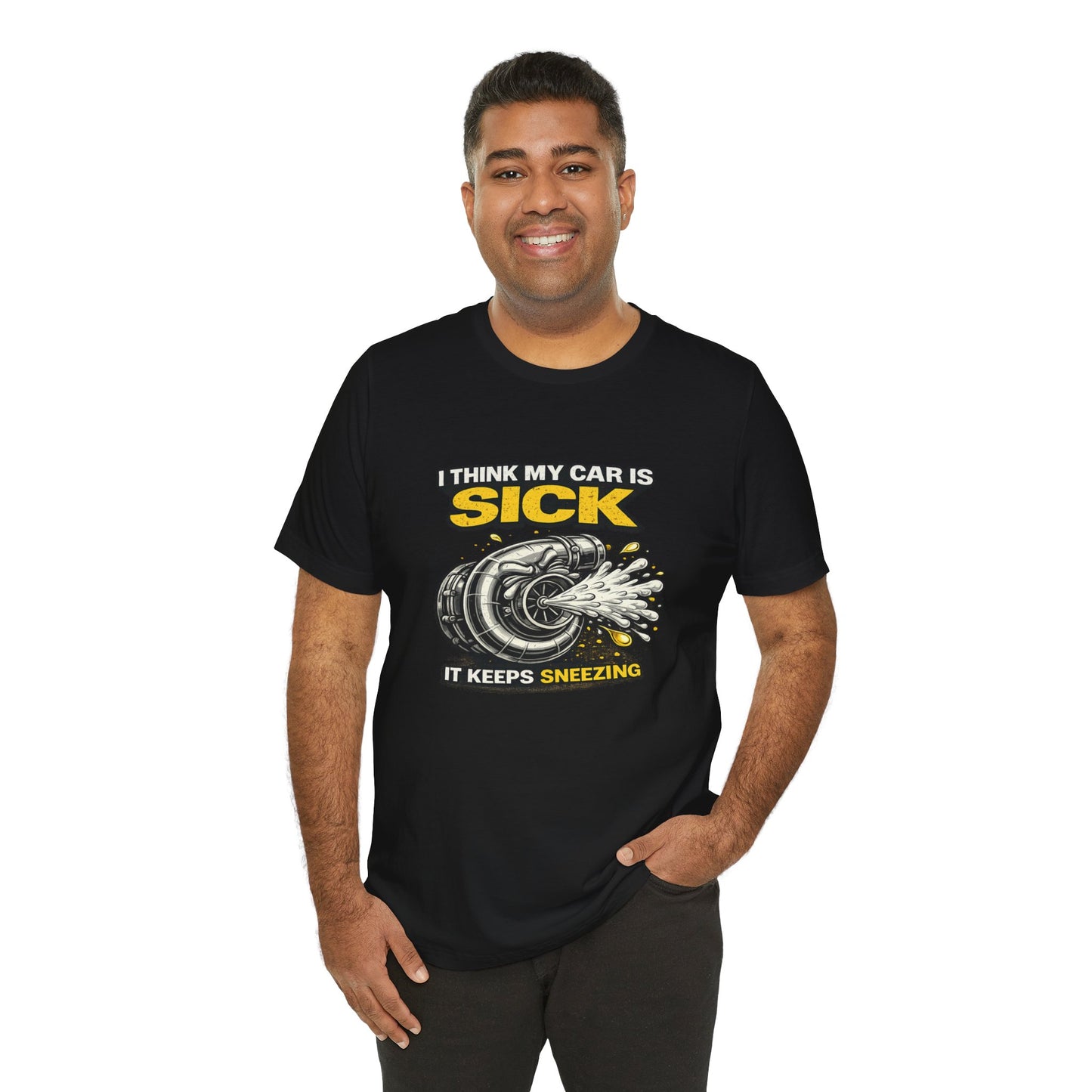 I Think My Car Is Sick Shirt – Funny Turbo Blow-Off Valve Car Enthusiast Tee