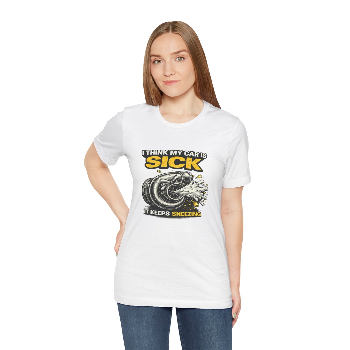 I Think My Car Is Sick Shirt – Funny Turbo Blow-Off Valve Car Enthusiast Tee