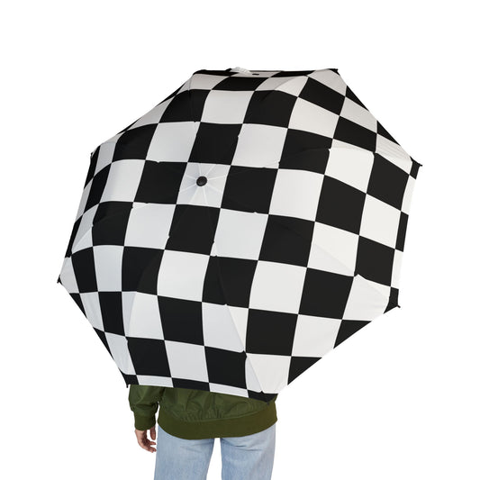 Checkered Flag Umbrella – Race Day & Car Show Essential | Show & Go Collection