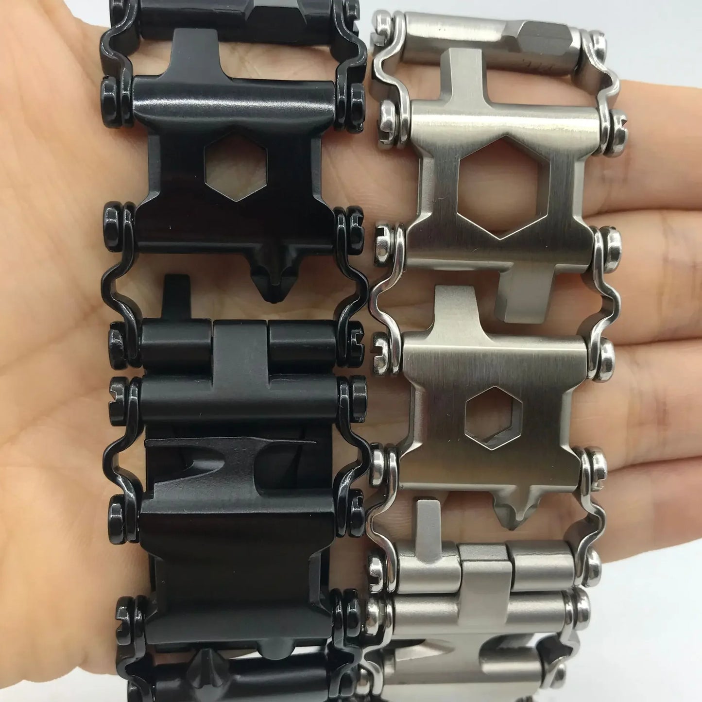29-in-1 Stainless Steel Tool Bracelet – Tactical EDC Gear
