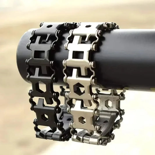 29-in-1 Stainless Steel Tool Bracelet – Tactical EDC Gear