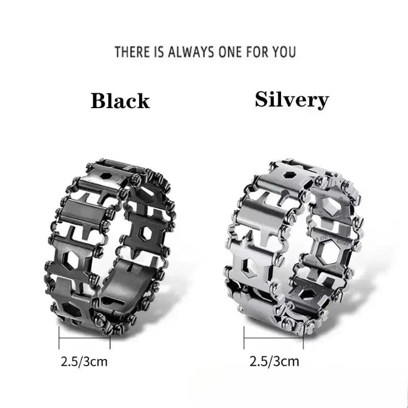 29-in-1 Stainless Steel Tool Bracelet – Tactical EDC Gear
