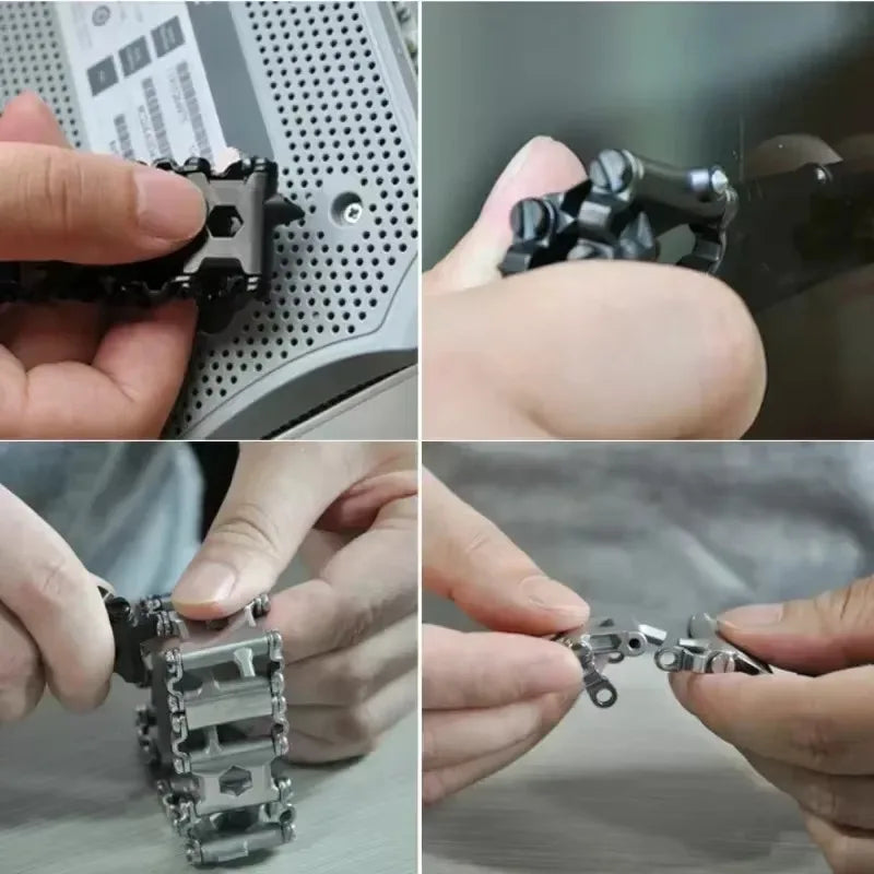 29-in-1 Stainless Steel Tool Bracelet – Tactical EDC Gear