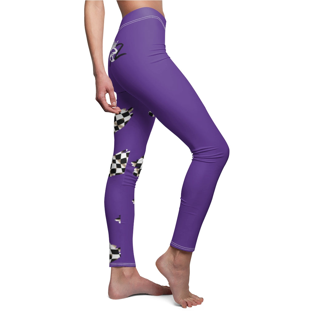 Racing Queen In Purple  Co2Passions™️ Women's Leggings