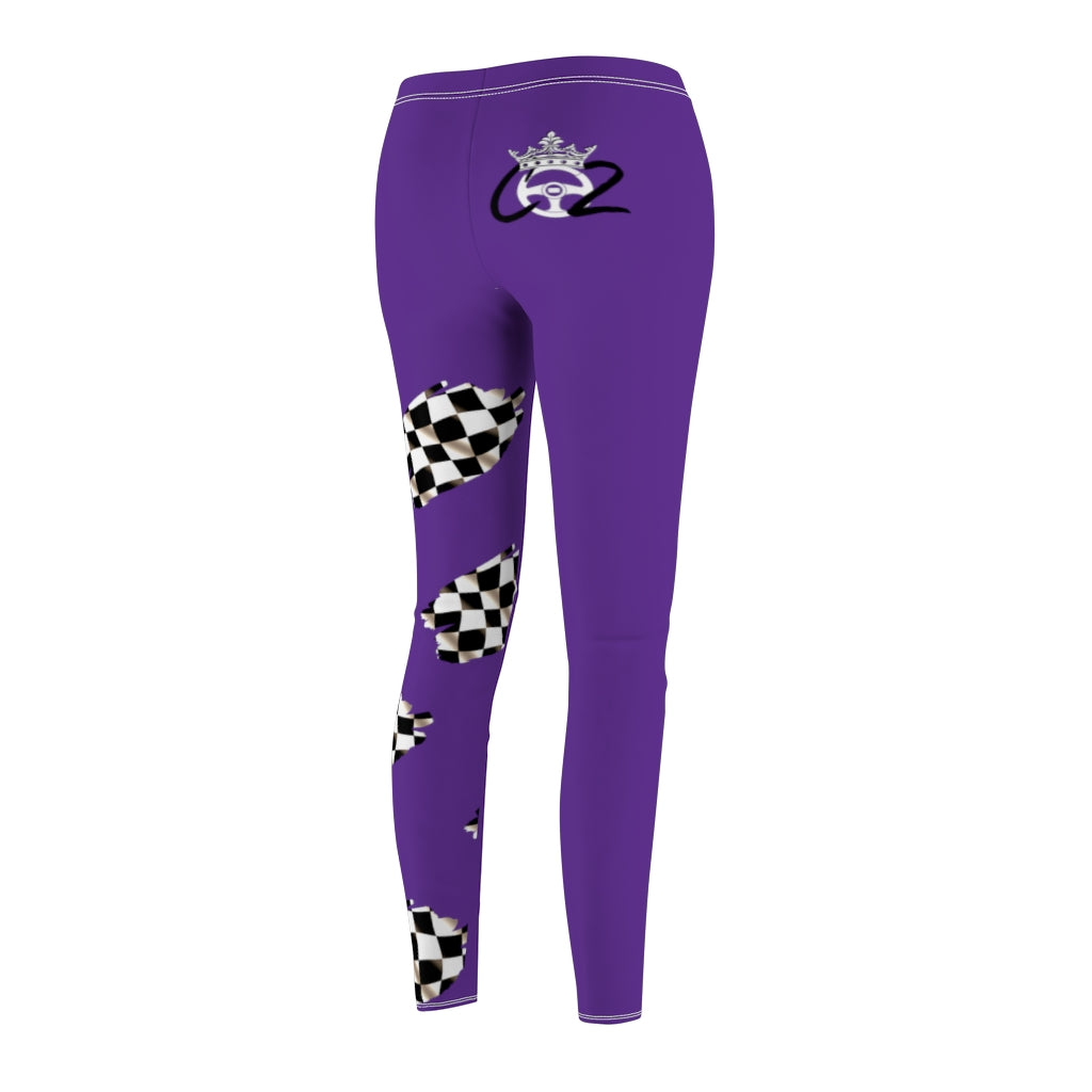 Racing Queen In Purple  Co2Passions™️ Women's Leggings