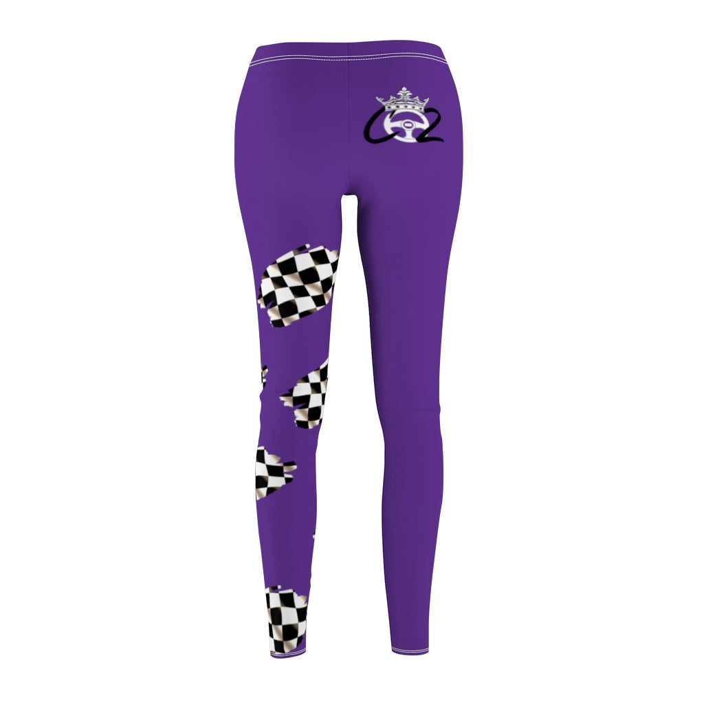Racing Queen In Purple  Co2Passions™️ Women's Leggings