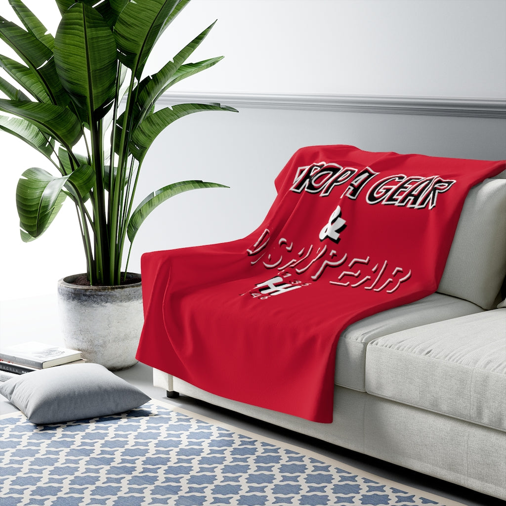 DROP A GEAR & DISAPPEAR Sherpa Fleece Blanket