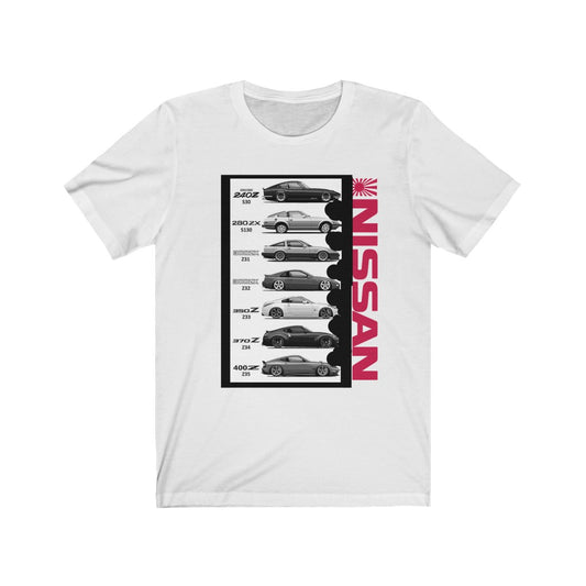 Nissan Z Know Your History Unisex Short Sleeve Tee