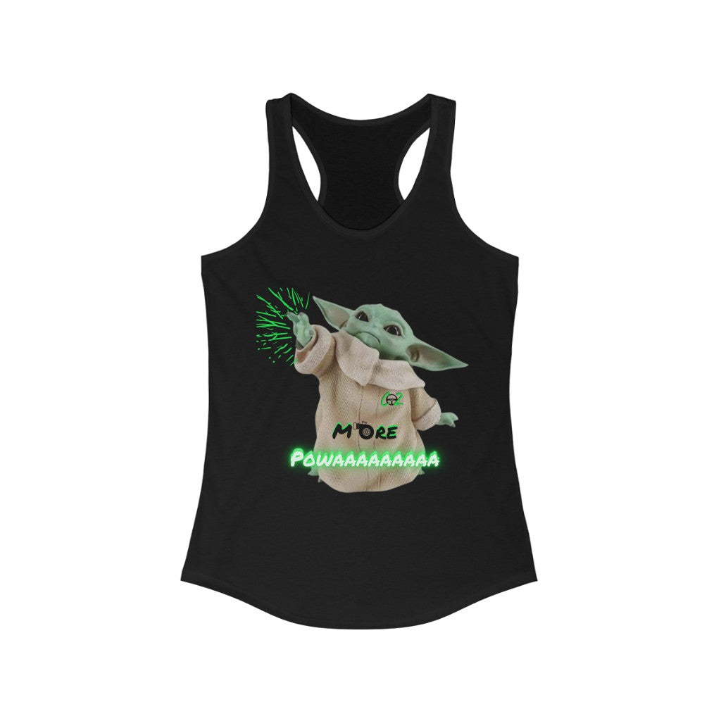 Moore Powaaa Baby Yoda Women's Racerback Tank