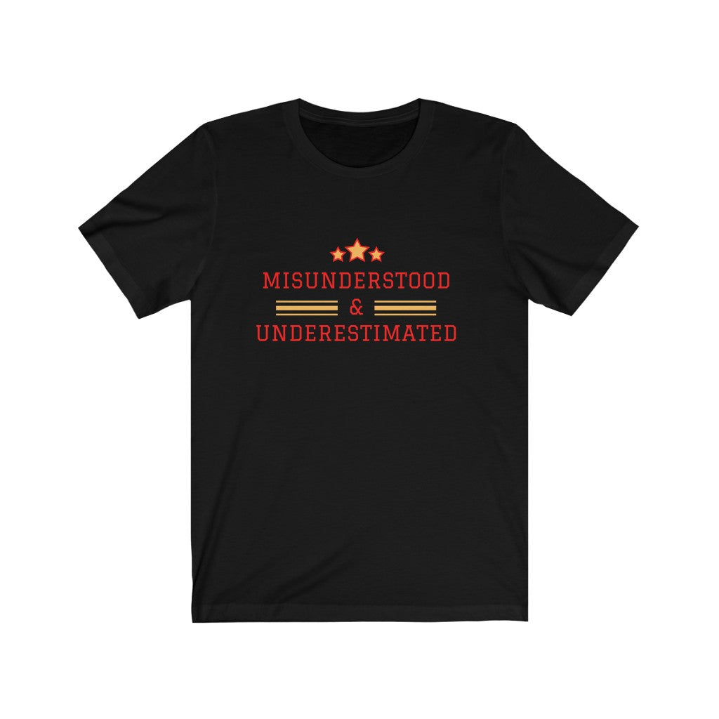 MISUNDERSTOOD & UNDERESTIMATED EXOTIC CARS Unisex Jersey Short Sleeve Tee