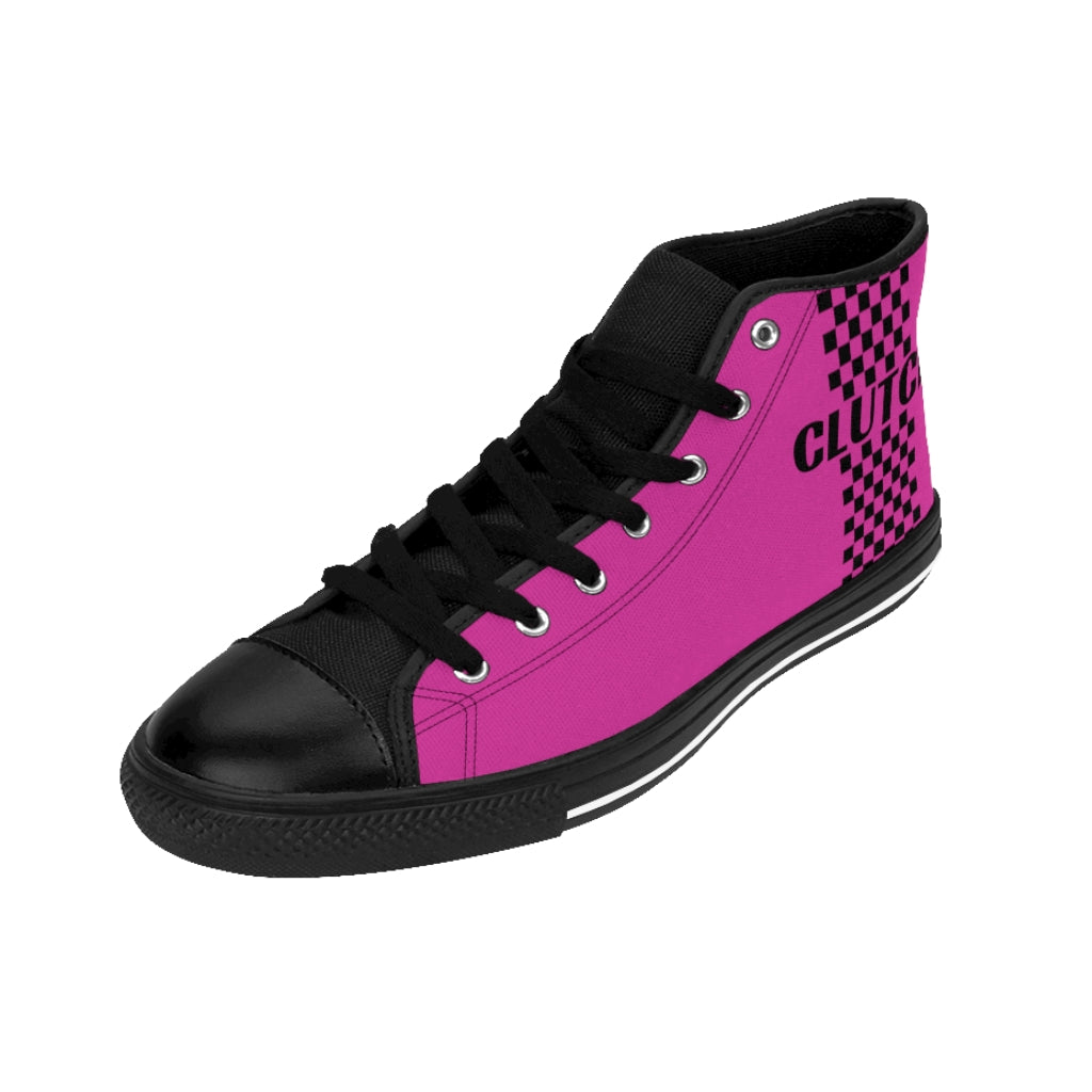 Co2Passions™️ GAS CLUTCH In Fuschia Pink Women's High-top Sneakers