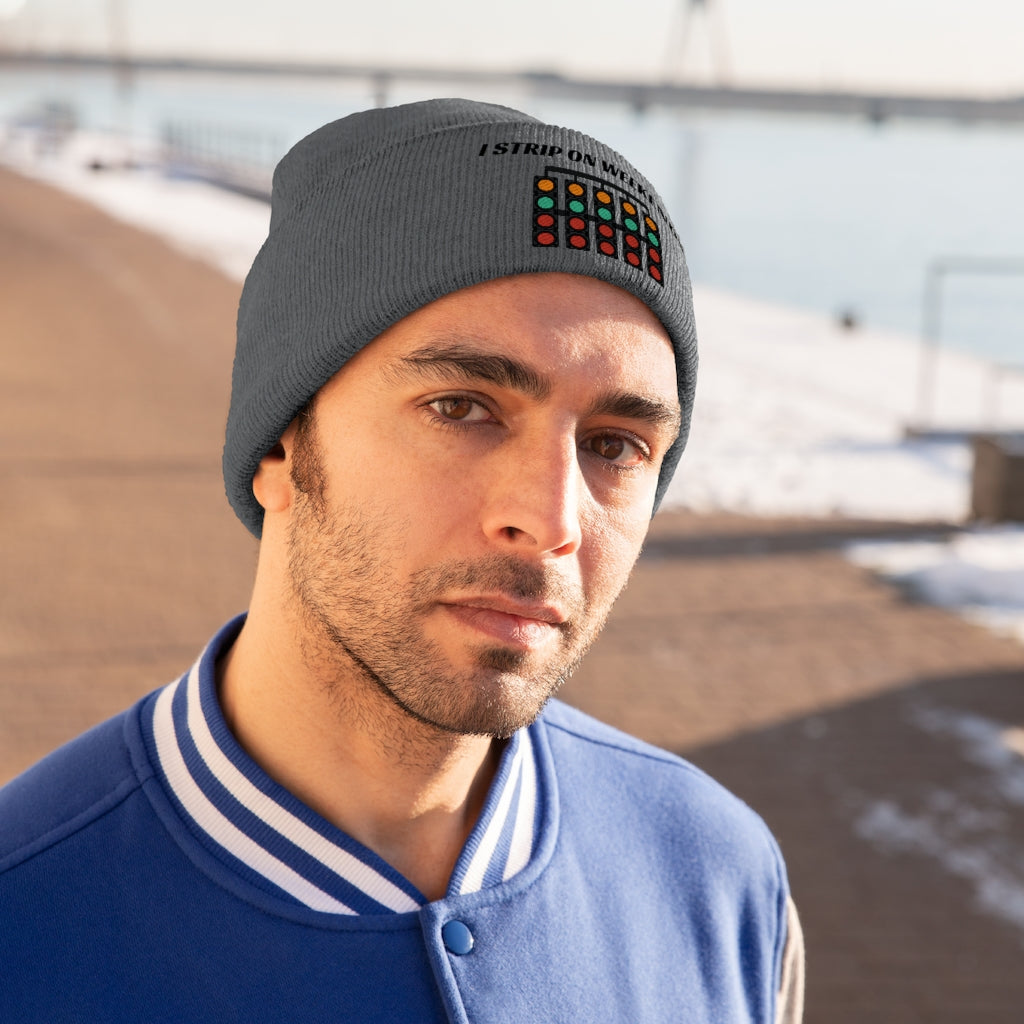 I STRIP ON WEEKENDS Knit Beanie/ hat