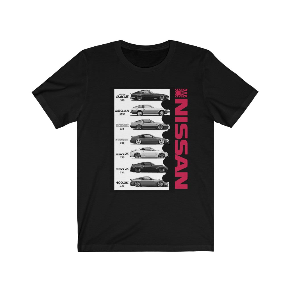 Nissan Z Know Your History Unisex Short Sleeve Tee