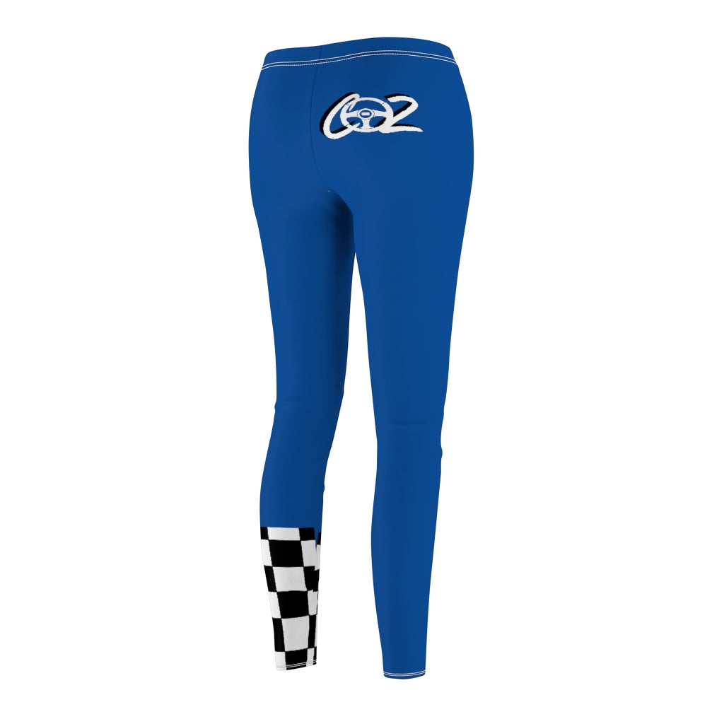 Co2Passions Logo Racing Flag Leggings