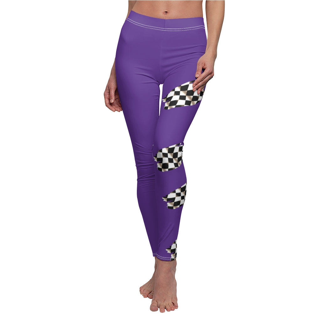 Racing Queen In Purple  Co2Passions™️ Women's Leggings