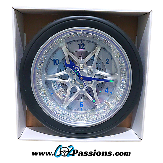 Co2Passions™️ Bling Wheel Wall Clock