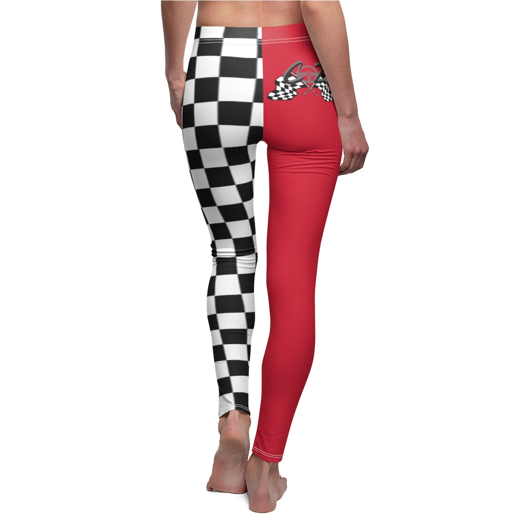 Harley Quinn Style Race Leggings by Co2Passions™️