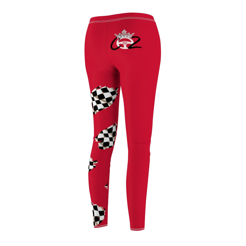 Racing Queen In Red Co2Passions™️ Women's Leggings