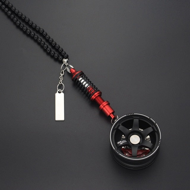 Car Mirror Wheel Pendant with shock absorber