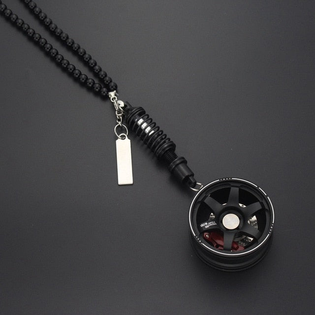 Car Mirror Wheel Pendant with shock absorber