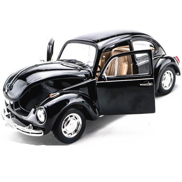 welly 1:24  VW Classic Car Beetle Black car  alloy car model simulation car decoration collection gift toy Die casting model