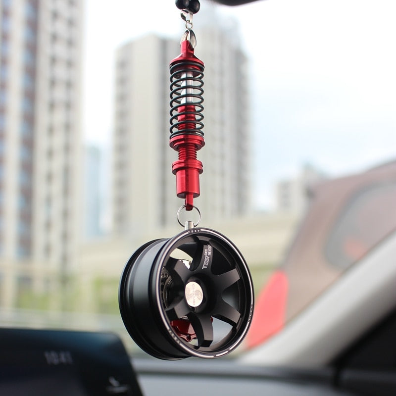 Car Mirror Wheel Pendant with shock absorber