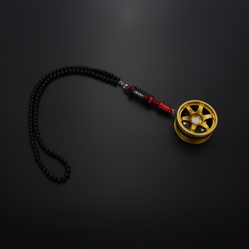Car Mirror Wheel Pendant with shock absorber