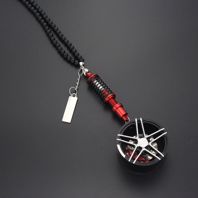 Car Mirror Wheel Pendant with shock absorber