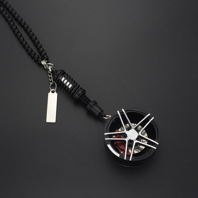 Car Mirror Wheel Pendant with shock absorber