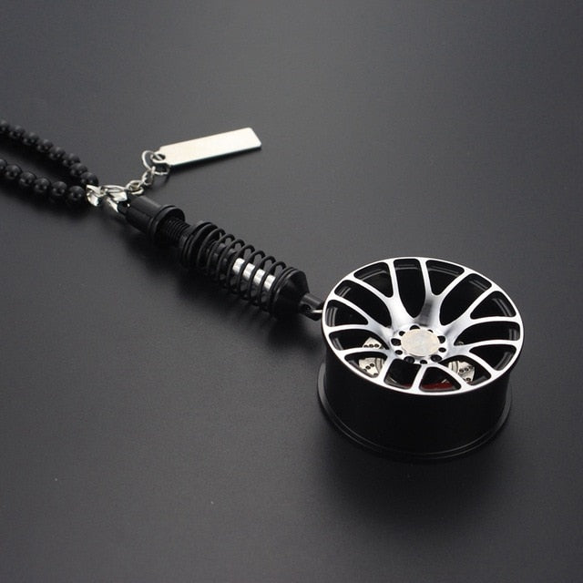 Car Mirror Wheel Pendant with shock absorber